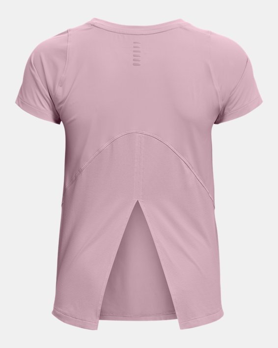 Women's UA Iso-Chill Run Short Sleeve, Pink, pdpMainDesktop image number 6